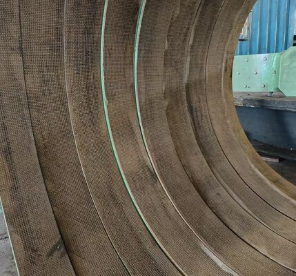 6100 BGO Brass Wire Reinforced Non Asbestos Woven Brake Lining Roll with Aramid Fiber for High Temperature Resistance